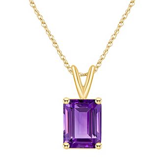 Celebration Gems 14k Gold Gemstone Pendant Necklace