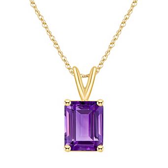 Celebration Gems 14k Gold Gemstone Pendant Necklace