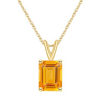Celebration Gems 14k Gold Gemstone Pendant Necklace