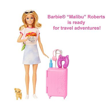 Barbie Doll and Puppy Travel Set