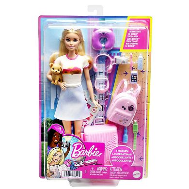 Barbie Doll and Puppy Travel Set