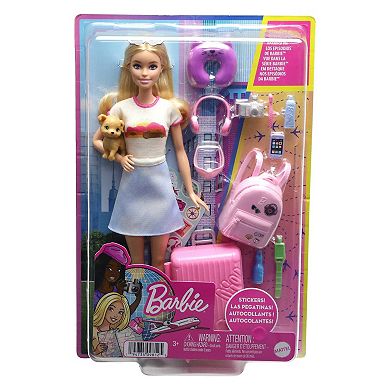 Barbie Doll and Puppy Travel Set