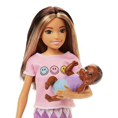 Barbie Babysitters, Inc. Skipper Doll with Baby Figure & Accessories