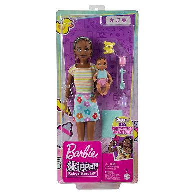 Barbie Babysitters, Inc. Skipper Doll with Baby Figure & Accessories