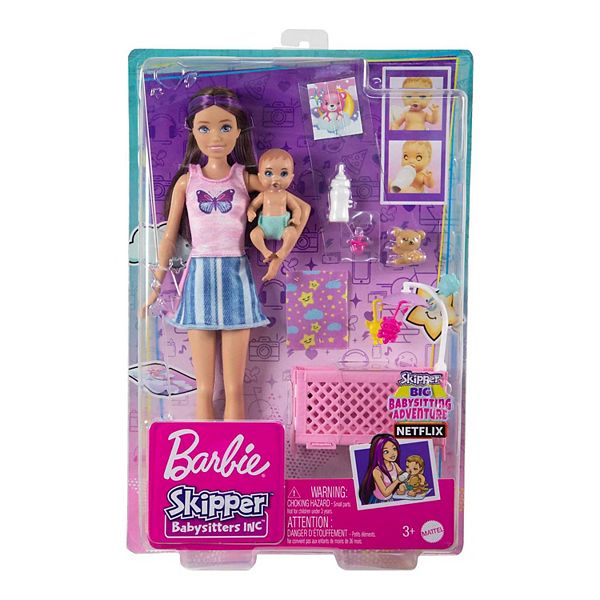 Barbie Skipper Babysitter Doll Crib Playset