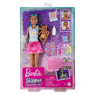 Barbie Skipper Babysitter Doll Crib Playset