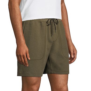 Men's Lands' End Waffle Pajama Shorts