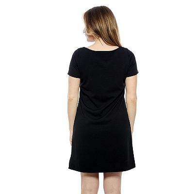 short sleeve mini shift dress Pine Sequin Short Sleeve Mini Shift Dress