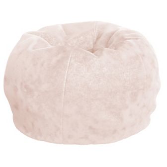 Emma And Oliver Small Furry Bean Bag Chair For Kids And Teens