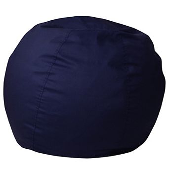 Emma and Oliver Small Denim Refillable Bean Bag Chair for Kids and Teens
