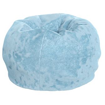 Emma And Oliver Small Furry Bean Bag Chair For Kids And Teens