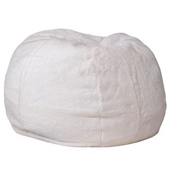 Emma And Oliver Small Furry Bean Bag Chair For Kids And Teens