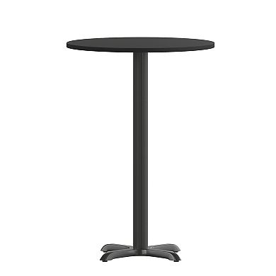 Emma and Oliver 36"RD Natural Laminate Bar Table Top-30"x30" Base