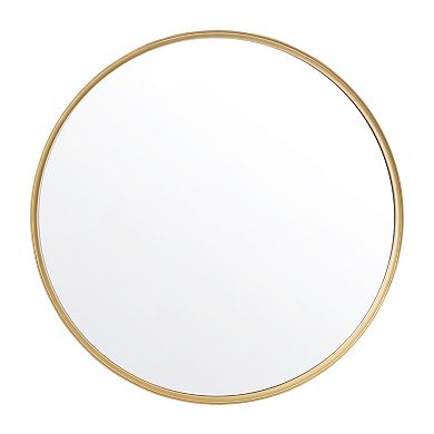 Emma and Oliver Edirne Wall Mirror with Metal Frame, Silver Backing for Clarity and Shatterproof Glass for Entryways, Bathrooms & More