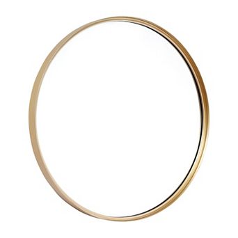 Emma and Oliver Edirne Wall Mirror with Metal Frame, Silver Backing for Clarity and Shatterproof Glass for Entryways, Bathrooms & More