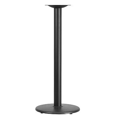 Emma and Oliver 18" Round Restaurant Table Base with 3" Dia. Bar Height Column