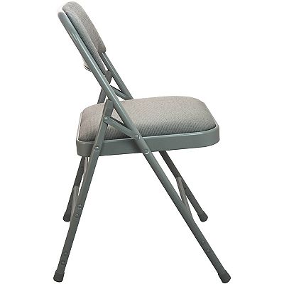 Emma And Oliver Padded Metal Folding Chair - Fabric Seat