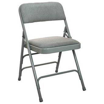 Emma And Oliver Padded Metal Folding Chair - Fabric Seat