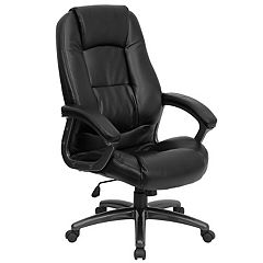 Emma and Oliver Black Ergonomic High Back Adjustable Gaming Chair with 4D  Armrests, Head Pillow and Adjustable Lumbar Support with Black Stitching