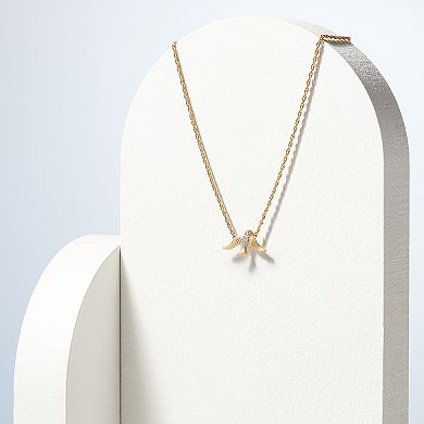 Sarafina Gold-Tone Diamond-Accent Dove Necklace