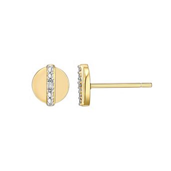 Sarafina Diamond Accent Round Stud Earrings