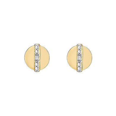 Sarafina Diamond Accent Round Stud Earrings