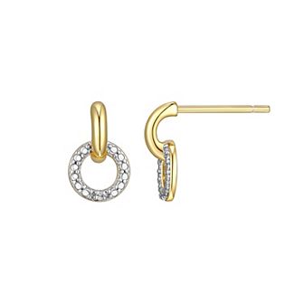 Sarafina Diamond Accent Open Circle Earrings
