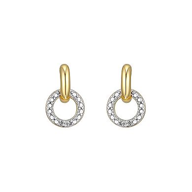 Sarafina Diamond Accent Open Circle Earrings