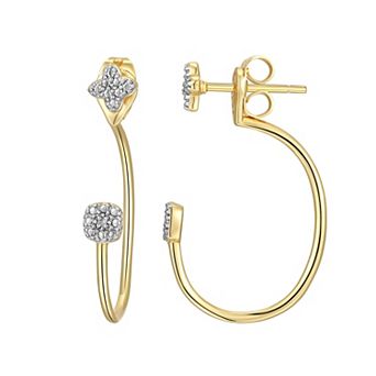 Sarafina Diamond Accent Jacket Earrings