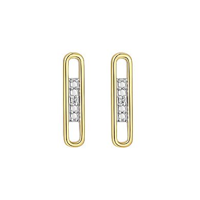 Sarafina Diamond Accent Bar Earrings