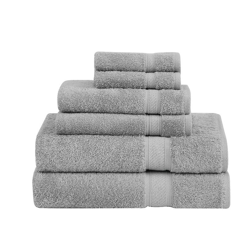 RWB Fields 6-piece Towel Set, Grey, 6 Pc Set