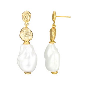 Sarafina Simulated Pearl Drop Earrings
