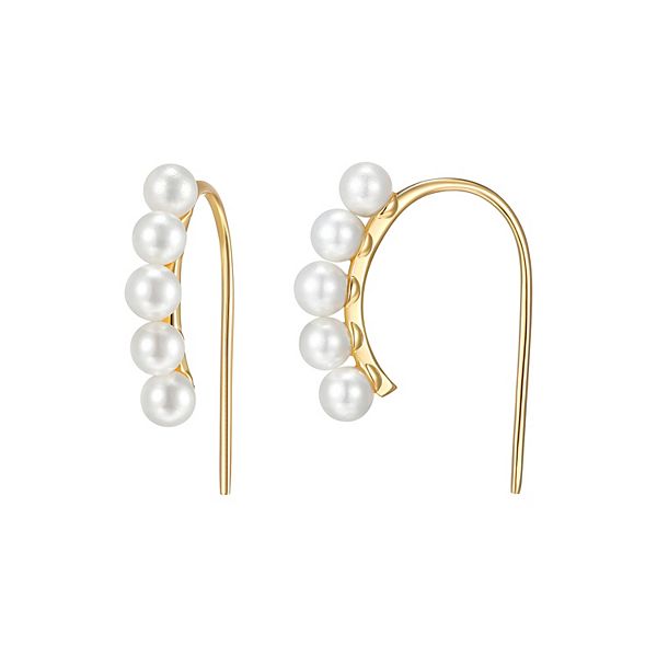 Sarafina Simulated Pearl Wire Earrings