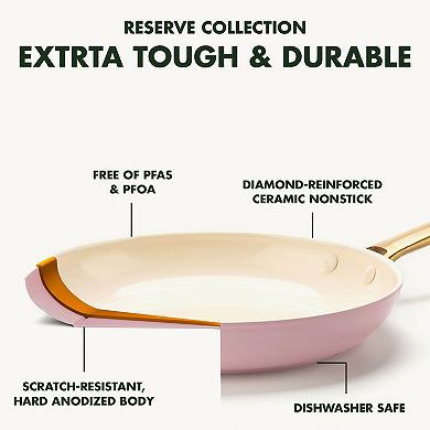 GreenPan Reserve Hard-Anodized Healthy Ceramic Nonstick 12-in. Frypan Skillet