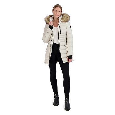 Women's Halitech Faux-Fur Hood Puffer Coat