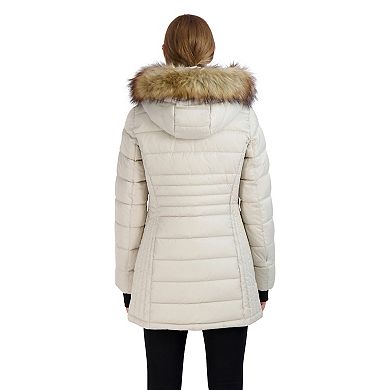 Women's Halitech Faux-Fur Hood Puffer Coat