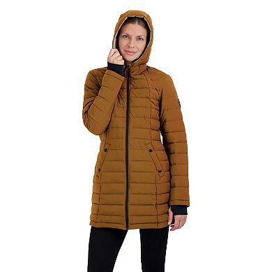 Women's Halitech Lightweight Hooded Stretch Puffer Coat