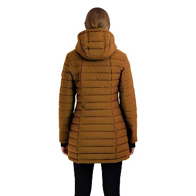 Women's Halitech Lightweight Hooded Stretch Puffer Coat