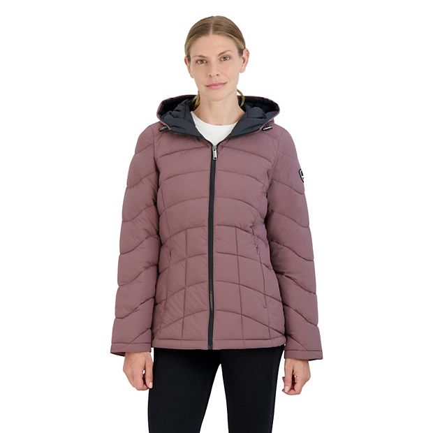 Halitech stretch store hooded puffer