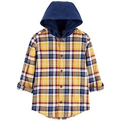 Kids' Cotton Flannel Colorblock Hoodie - Baby & Kids Sweaters