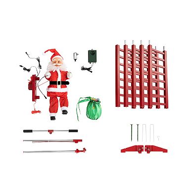 Mr Christmas 10-ft. Climbing Santa Outdoor Decor