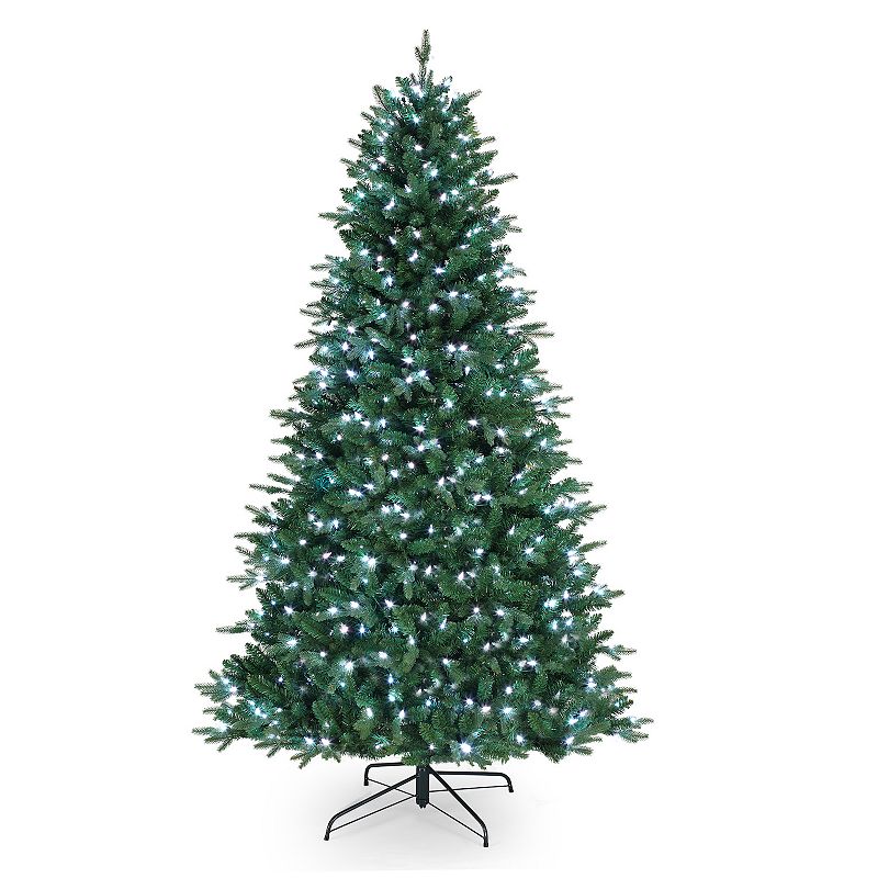 Mr. Christmas 7.5-ft. Alexa Enabled Artificial Christmas Tree, Green
