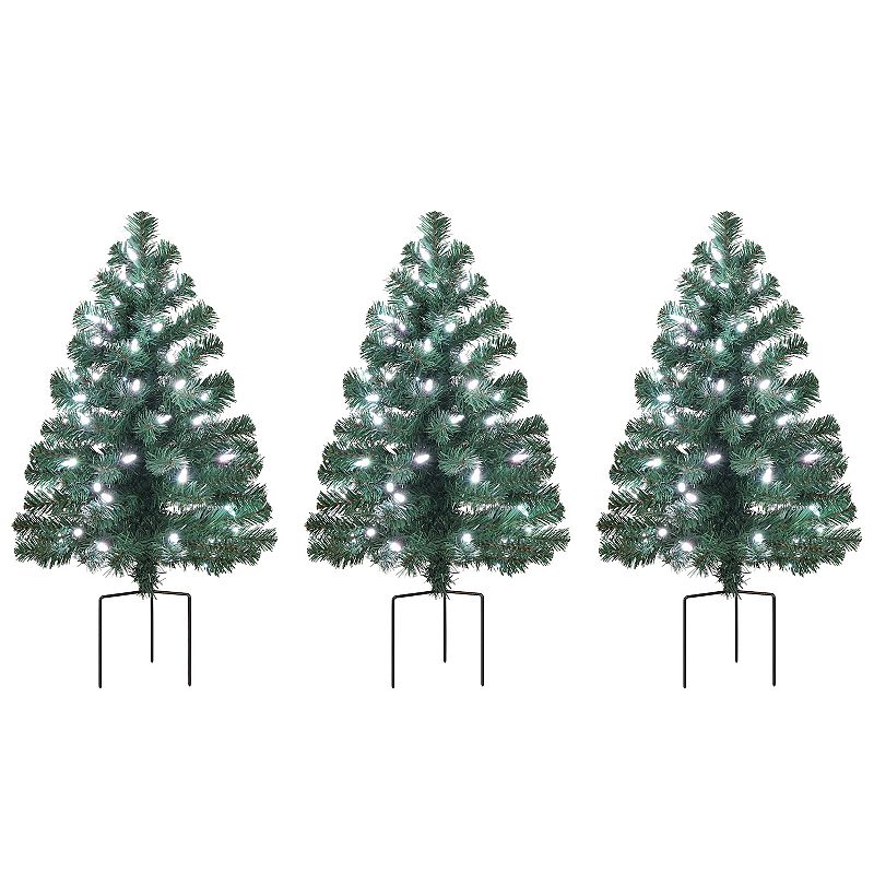 Mr. Christmas Alexa Enabled 2.5-ft. Pathway Artificial Christmas Tree Garde