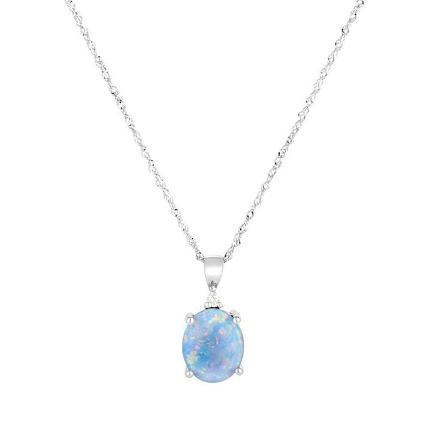 Aquamarine clearance necklace kohls