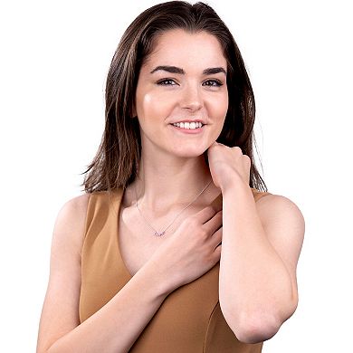 Gemistry 14k White Gold 7-Stone Amethyst Necklace