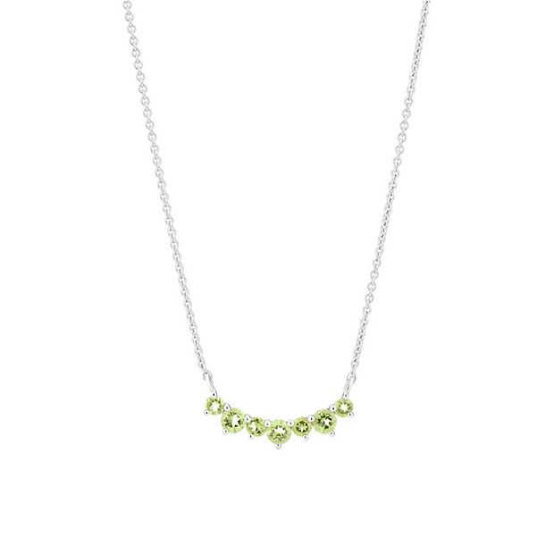 Peridot on sale necklace kohls