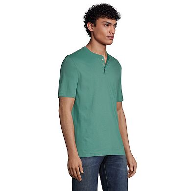 Men's Lands' End Big Short Sleeve Super-T Henley