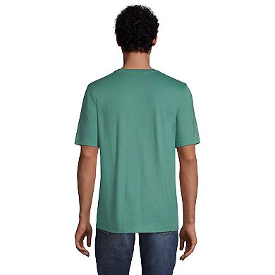 Men's Lands' End Big Short Sleeve Super-T Henley