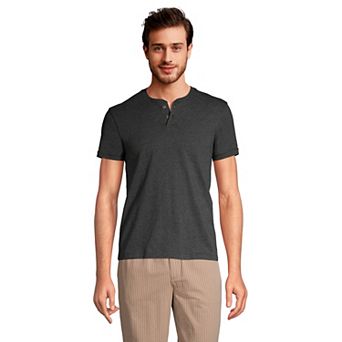 Big & Tall Lands' End Short Sleeve Super-T Henley