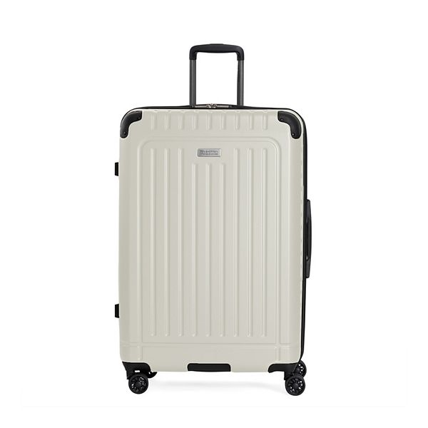 Ben Sherman Sunderland Hardside Spinner Luggage - Dover White (24 INCH)